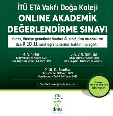 itu doga koleji online akademik degerlendirme sinavi 2021 okullar hakkinda tum bilgiler aciklamalar ve yorumlar